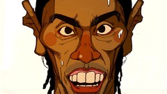 Ronaldinho soccer artwork character illustration