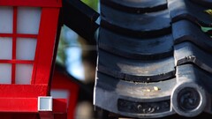 rooftops closeup red building