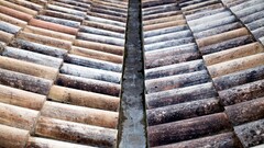 rooftops outdoors old Wood tiles brown Beige