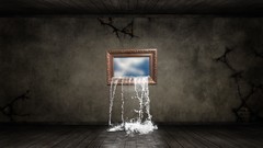 Room abstract underwater surreal Photo manipulation artwork 