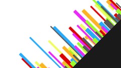 Room abstract white background lines multicolor law