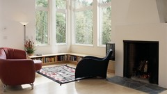 Room architecture fireplaces