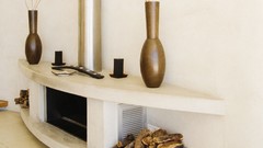 Room architecture fireplaces