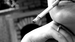 Room black and white woman Cigarettes monochrome smoking 