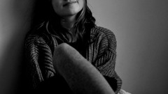 Room black and white woman monochrome legs smiling brunettes 