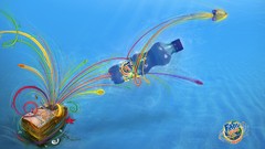 Room blue background soda digital art