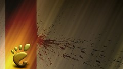 Room brown splashes gnome