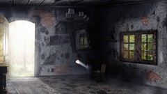 Room dark digital art cgi artistic