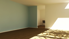 Room design interior wood