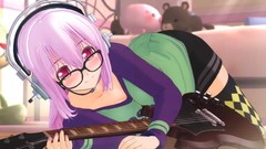 Room headphones glasses beds red eyes 3d instruments guitars 