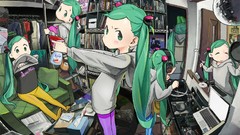 Room headphones vinyl Laptops beds Shelves clothes t-shirts 