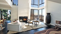 Room interior design fireplaces