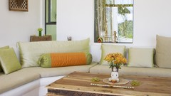 Room interior pillows