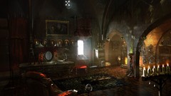 Room interior the witcher artwork video games