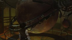 Room Machines Men spheres science fiction artwork digital art 