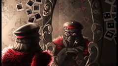 Room paintings captain skulls science fiction mirrors digital 