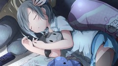 Room sleeping shirts pants bracelets pillows anime girls 