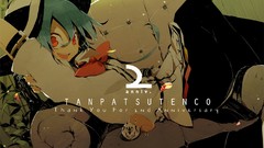 Room text Plants hats red eyes bows couch blue hair smiling 