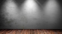 Room wall floor minimalistic 3D view