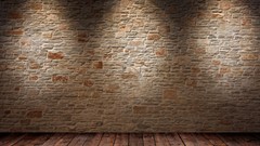 Room wall floor minimalistic 3D view