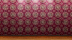 Room wall patterns floor 3D view