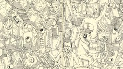 Room wine black and white coffee Computers monochrome artwork