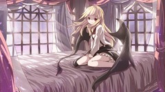 Room wings tie beds red eyes sitting curtains bedroom shirts 