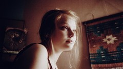 Room woman blondes teen