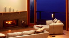 Room woman fireplaces