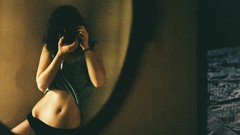 Room woman grain Cameras brunettes mirrors underwear teen