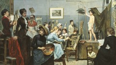 Room woman paintings classroom artwork classic art