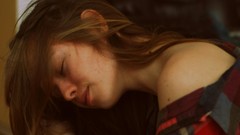 Room woman shoulders brunettes teen