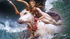 Room Zodiac Bulls waves Taurus fantasy art Soa Lee