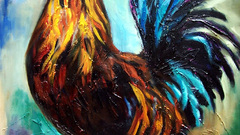 Rooster copy high bird