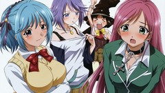 Rosario to vampire shirayuki mizore akashiya moka Kurono Kurumu 