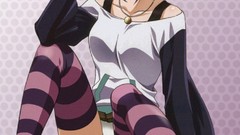 Rosario to vampire shirayuki mizore striped legwear