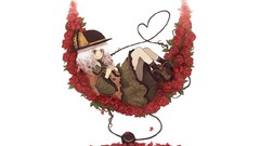 Roses anime girls touhou komeiji koishi video games Simple 
