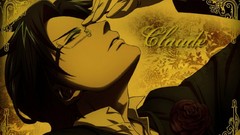 Roses glasses kuroshitsuji black hair anime boys