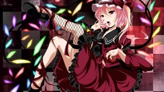 Roses hats anime girls