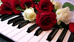 Roses piano floor