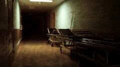 ruin hallway hospital grunge