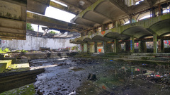 Ruins architecture graffiti buildings