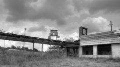 Ruins architecture grayscale monochrome