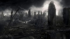 Ruins artwork post apocalyptic
