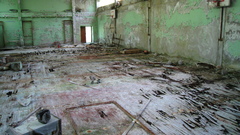 Ruins buildings Pripyat