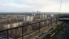 Ruins buildings Pripyat Chernobyl