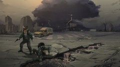 Ruins cities artwork post-apocalyptic