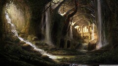 ruins fantasy art artwork ruin deviantart abandoned