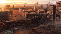 Ruins Las Vegas cityscapes artwork post-apocalyptic