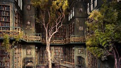 Ruins Library artwork fantasy art